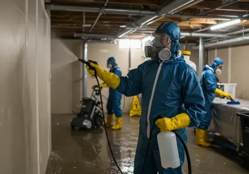 Basement Sanitization and Antimicrobial Treatment process in Surrey, ND